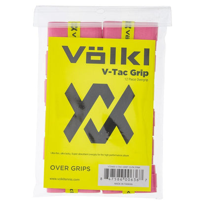 V-Tac Tennis Overgrip 12 Pack Pink Accessories Volkl