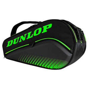 Elite Thermo Padel Luggage Bag Black and Green Dunlop