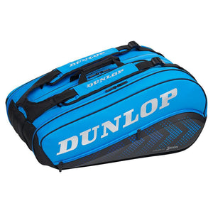 FX Performance 12 Racquet Tennis Bag Black and Blue Bags Dunlop