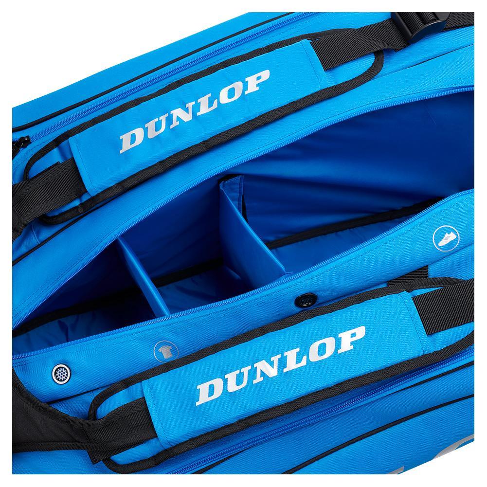 FX Performance 12 Racquet Tennis Bag Black and Blue Bags Dunlop