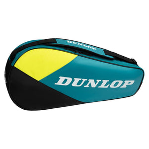 SX Club 3 Racquet Tennis Bag Teal and Black Bags Dunlop