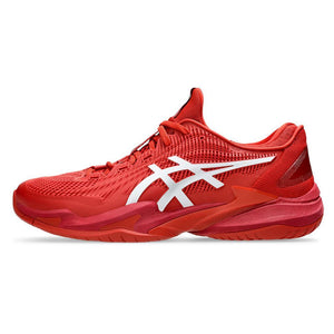 Men's Court FF 3 Novak Tennis Shoes Rust and White Footwear Asics