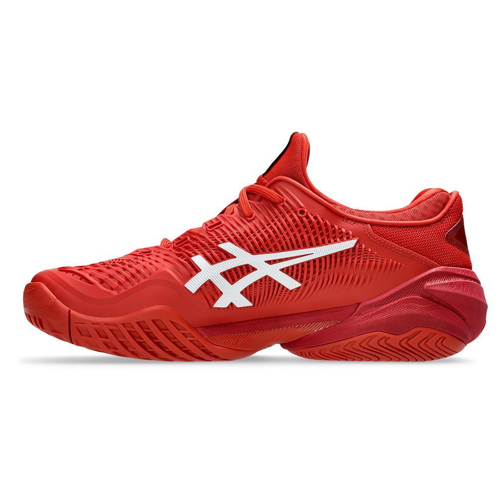 Men's Court FF 3 Novak Tennis Shoes Rust and White Footwear Asics