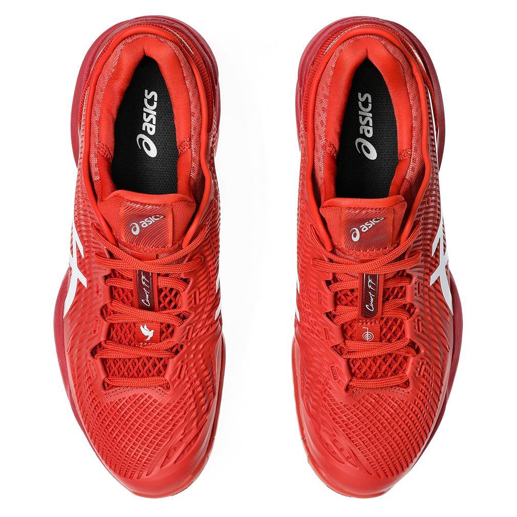 Men's Court FF 3 Novak Tennis Shoes Rust and White Footwear Asics
