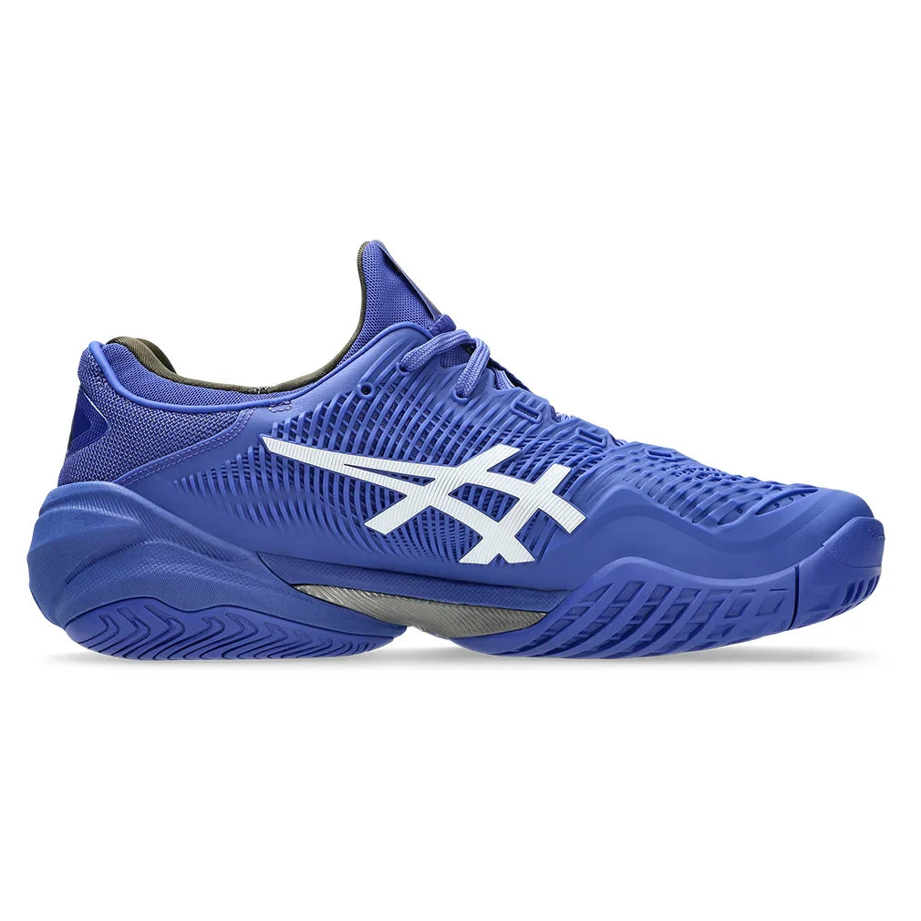 Men`s Court FF 3 Tennis Shoes Dark Cobalt and White Footwear Asics