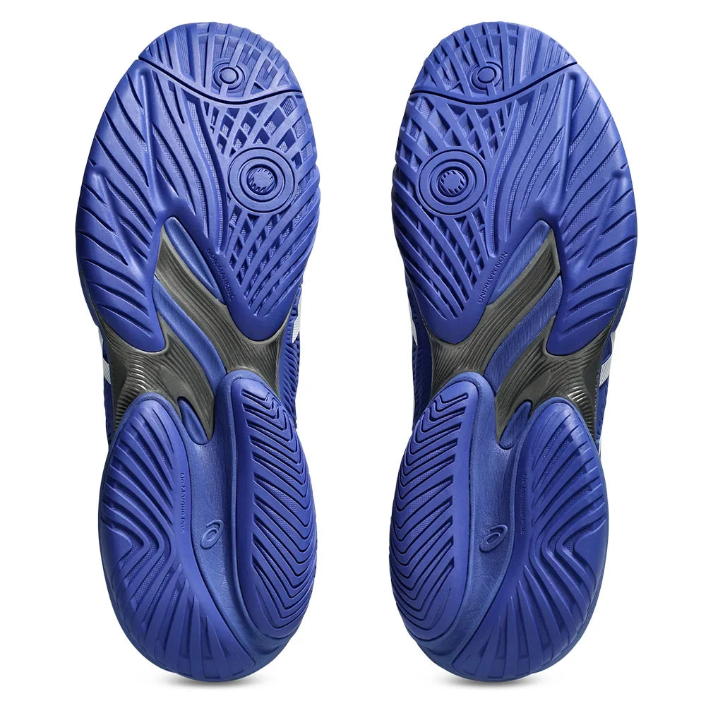 Men`s Court FF 3 Tennis Shoes Dark Cobalt and White Footwear Asics
