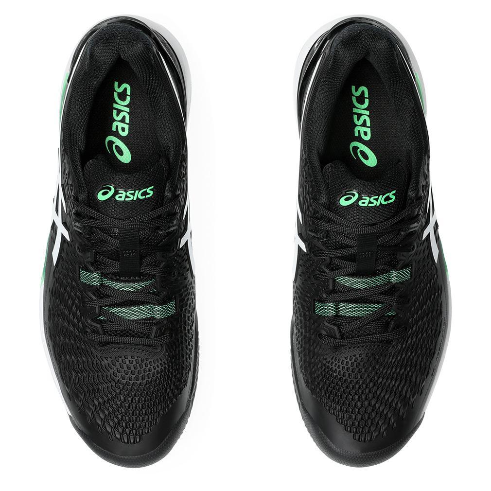 Men's GEL-Resolution 9 Clay Tennis Shoes Black and New Leaf Footwear Asics