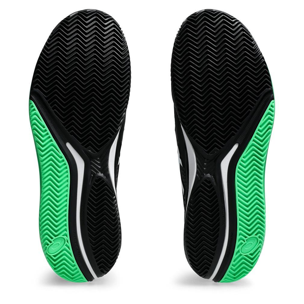 Men's GEL-Resolution 9 Clay Tennis Shoes Black and New Leaf Footwear Asics