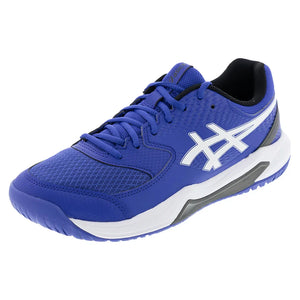 Men`s GEL-Dedicate 8 Tennis Shoes Dark Cobalt and White Footwear Asics