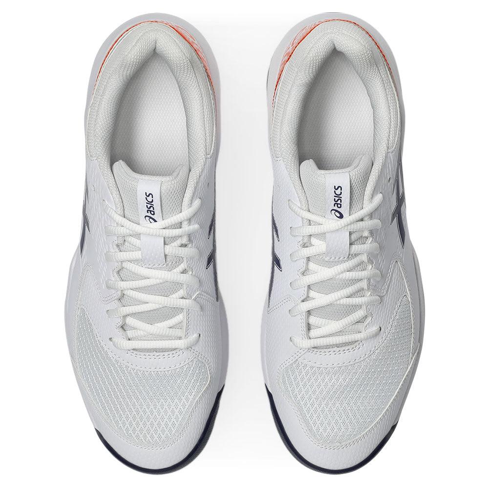 Men`s GEL-Dedicate 8 Tennis Shoes White and Indigo Fog Footwear Asics