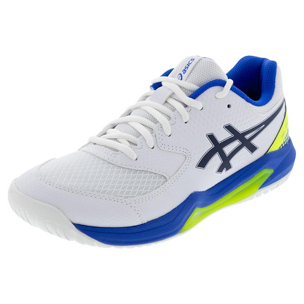 Men`s GEL-Dedicate 8 Pickleball Shoes White and Black Footwear Asics