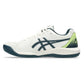 Men`s GEL-Dedicate 8 Pickleball Shoes Cream and Tranquil Teal Footwear Asics