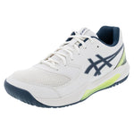 Men`s GEL-Dedicate 8 Pickleball Shoes Cream and Tranquil Teal Footwear Asics