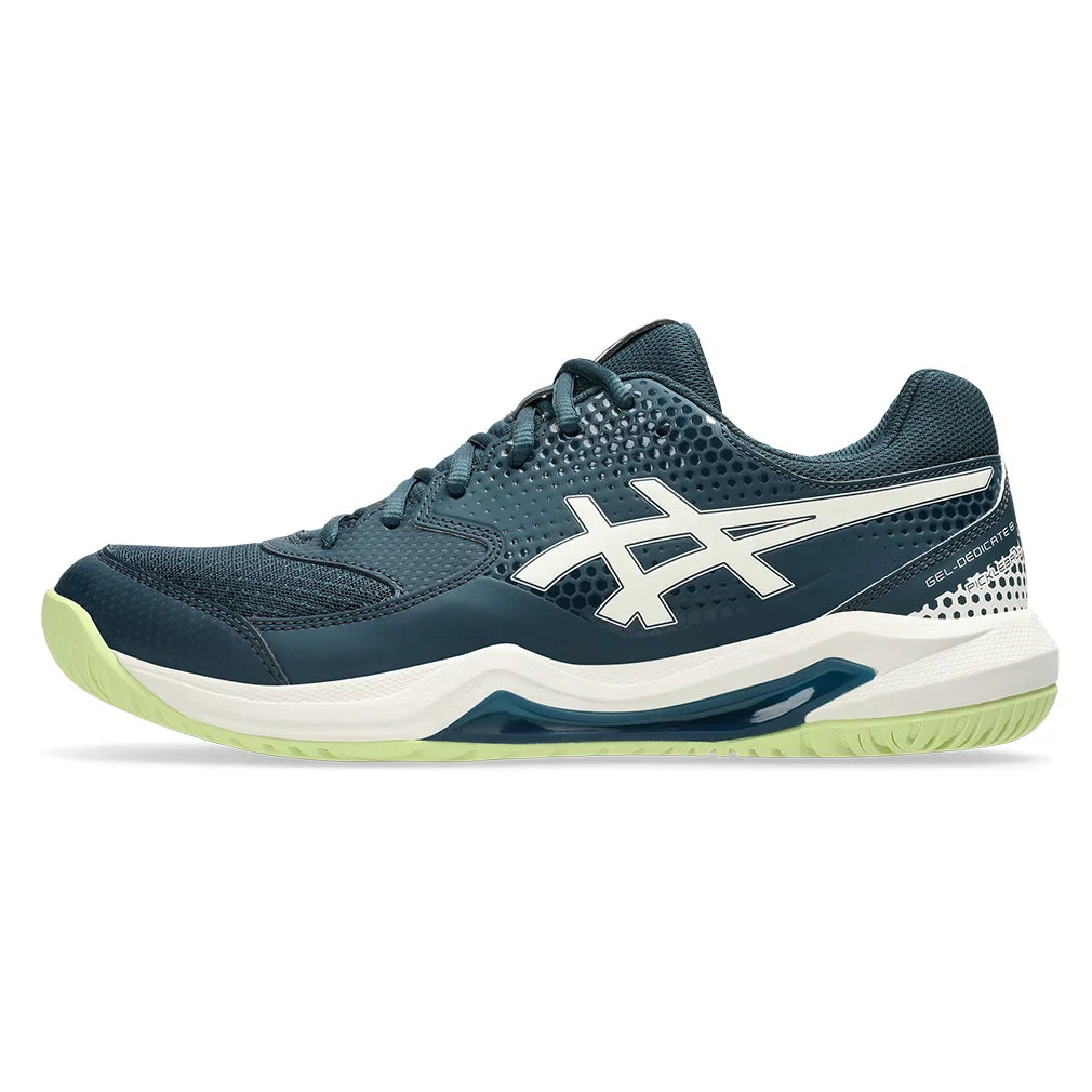 Men`s GEL-Dedicate 8 Pickleball Shoes Tranquil Teal and Cream Footwear Asics
