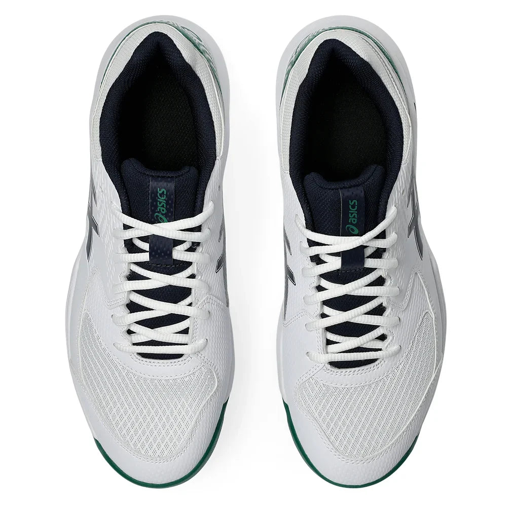 Men`s GEL-Dedicate 8 Wide Tennis Shoes White and Midnight Footwear Asics