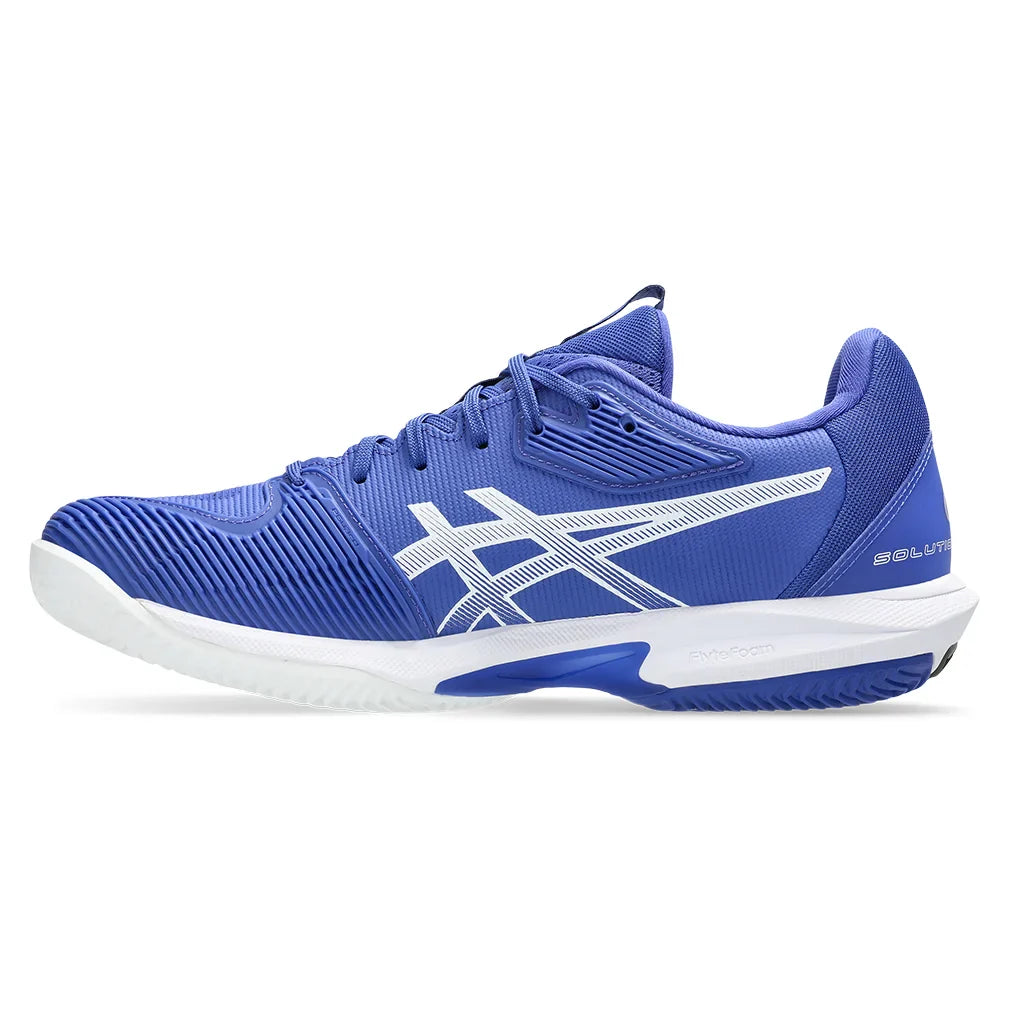 Men`s Solution Speed FF 3 Clay Tennis Shoes Dark Cobalt and White Footwear Asics