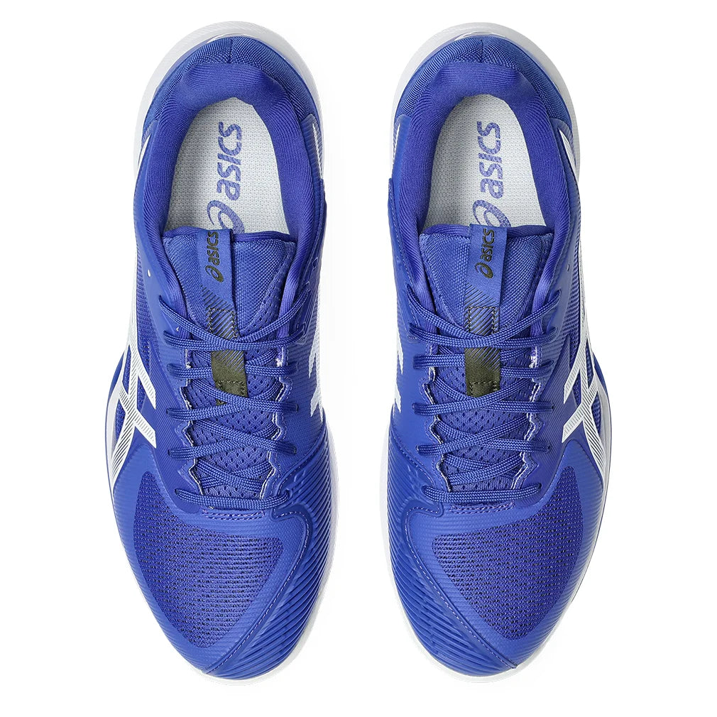 Men`s Solution Speed FF 3 Clay Tennis Shoes Dark Cobalt and White Footwear Asics