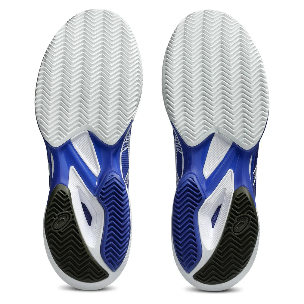 Men`s Solution Speed FF 3 Clay Tennis Shoes Dark Cobalt and White Footwear Asics