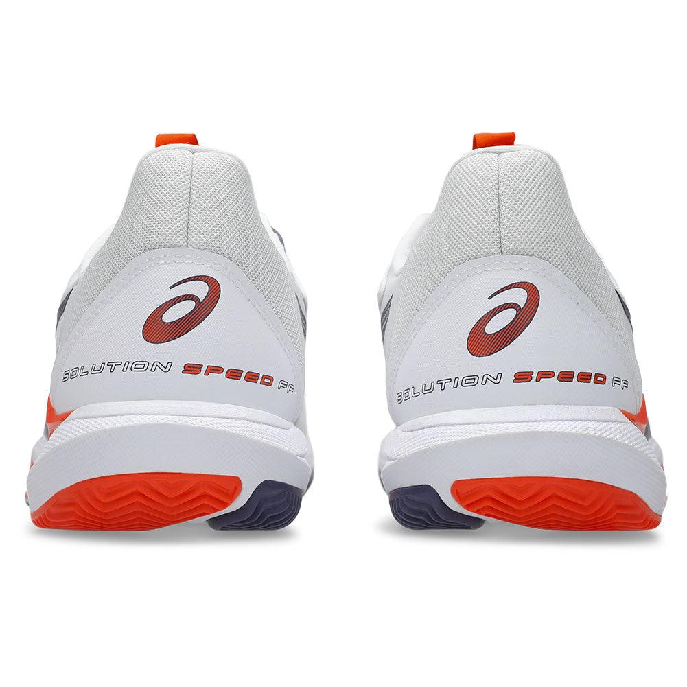 Men`s Solution Speed FF 3 Clay Tennis Shoes White and Greyish Purple Footwear Asics