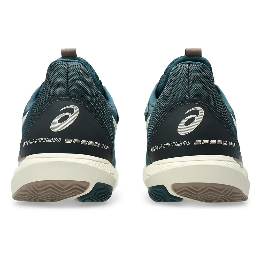 Men`s Solution Speed FF 3 Clay Tennis Shoes Saxon Green and Birch Footwear Asics