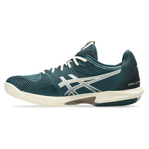 Men`s Solution Speed FF 3 Clay Tennis Shoes Saxon Green and Birch Footwear Asics