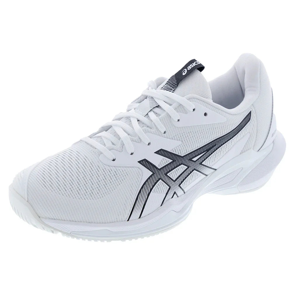Men's Solution Speed FF 3 Tennis Shoes White and Black Footwear Asics