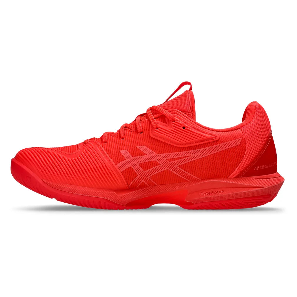 Men`s Solution Speed FF 3 Tennis Shoes Flash Red and Blazing Coral Footwear Asics