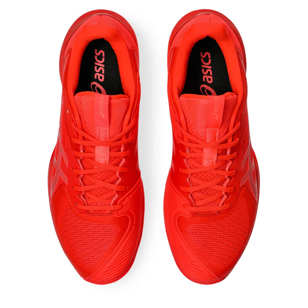 Men`s Solution Speed FF 3 Tennis Shoes Flash Red and Blazing Coral Footwear Asics