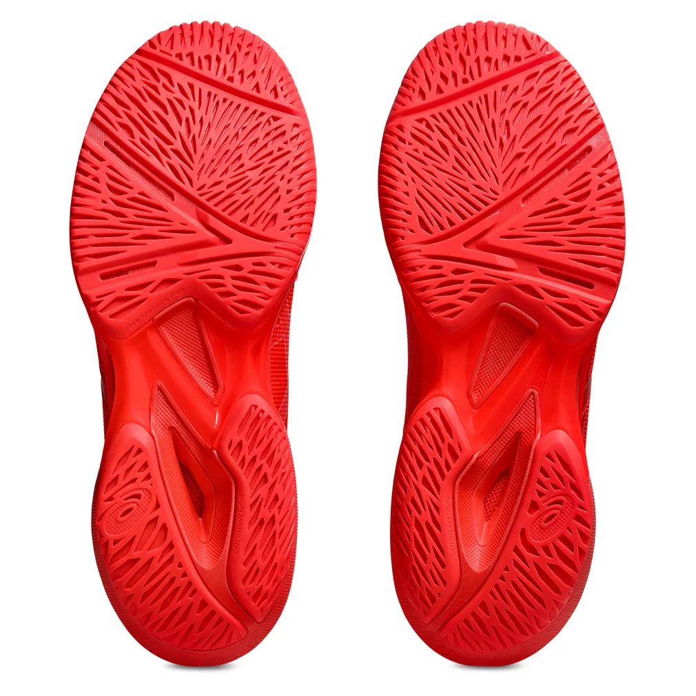 Men`s Solution Speed FF 3 Tennis Shoes Flash Red and Blazing Coral Footwear Asics