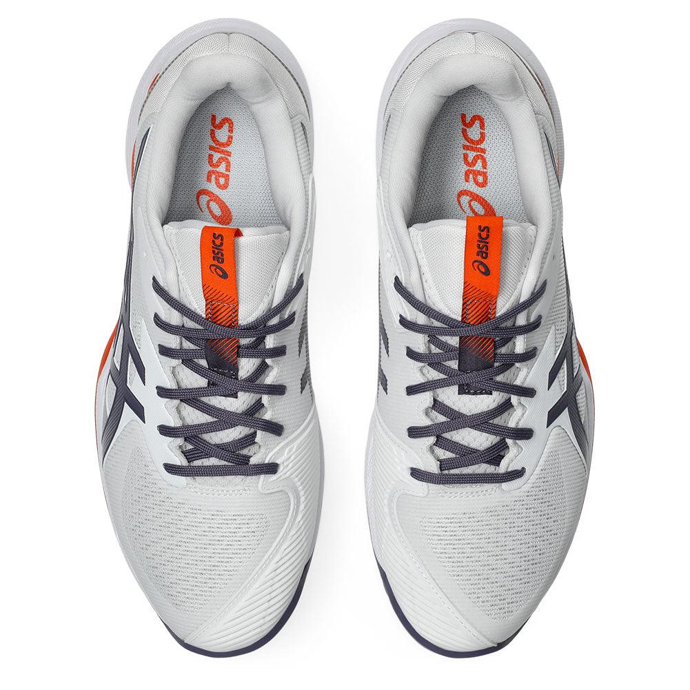 Men`s Solution Speed FF 3 Tennis Shoes White and Greyish Purple Footwear Asics