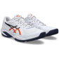 Men`s Solution Swift FF 2 Tennis Shoes White and Nova Orange Footwear Asics
