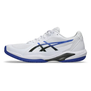 Men`s Solution Swift FF 2 Tennis Shoes White and Dark Cobalt Footwear Asics
