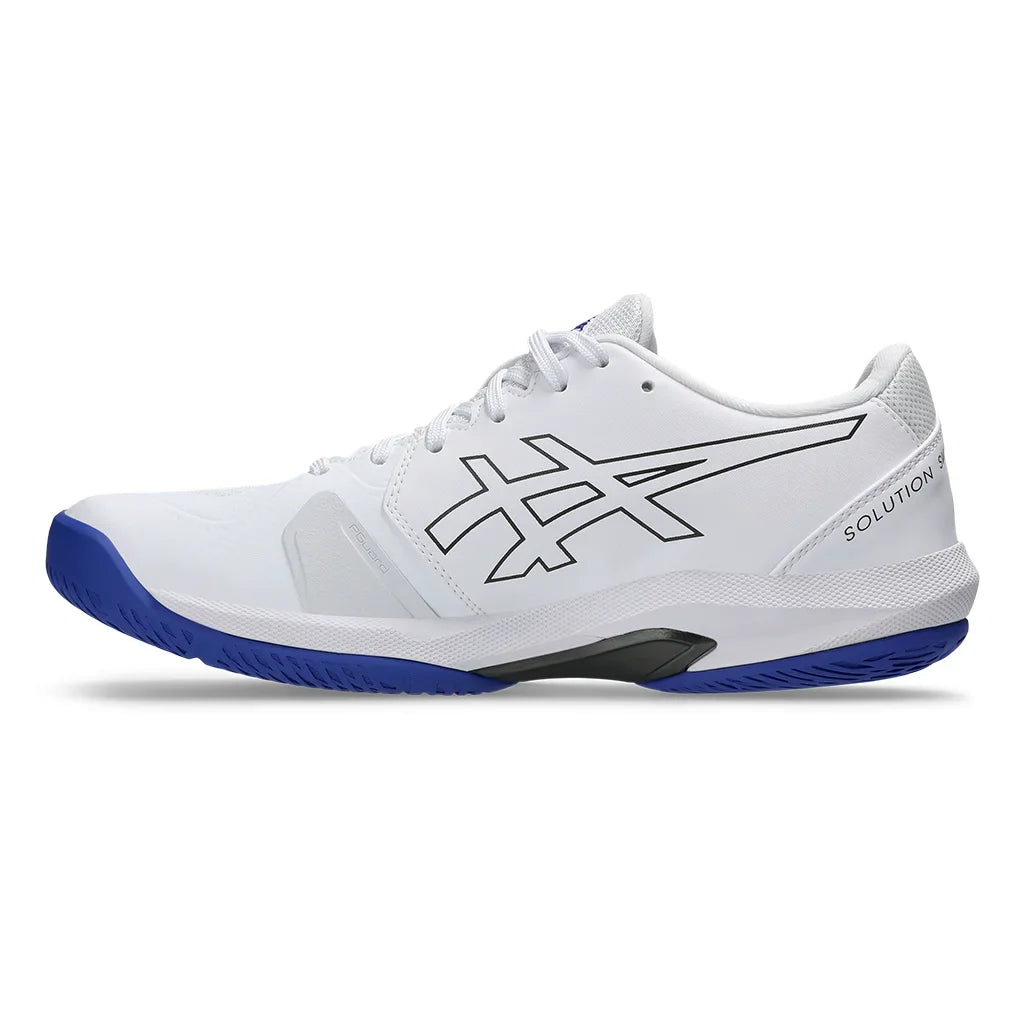 Men`s Solution Swift FF 2 Tennis Shoes White and Dark Cobalt Footwear Asics