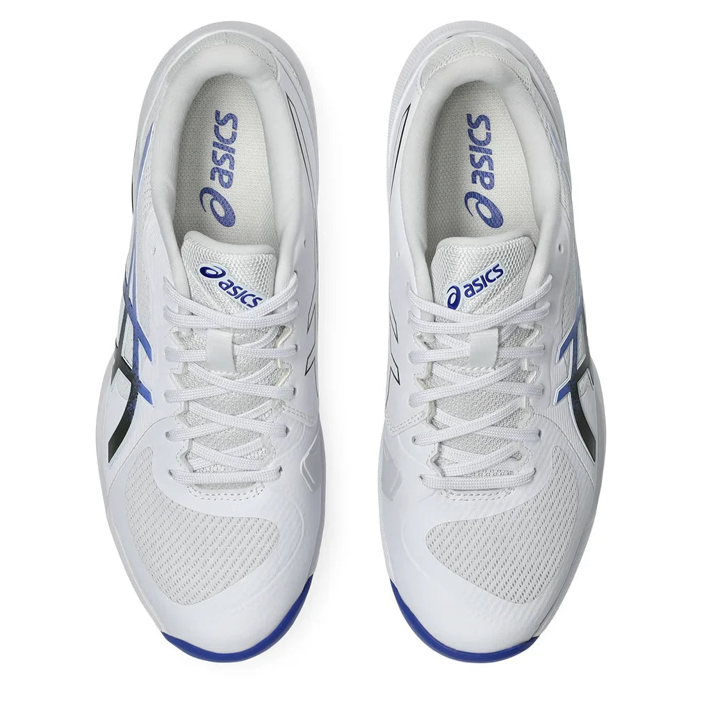 Men`s Solution Swift FF 2 Tennis Shoes White and Dark Cobalt Footwear Asics