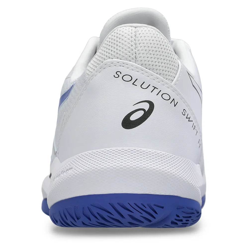 Men`s Solution Swift FF 2 Tennis Shoes White and Dark Cobalt Footwear Asics