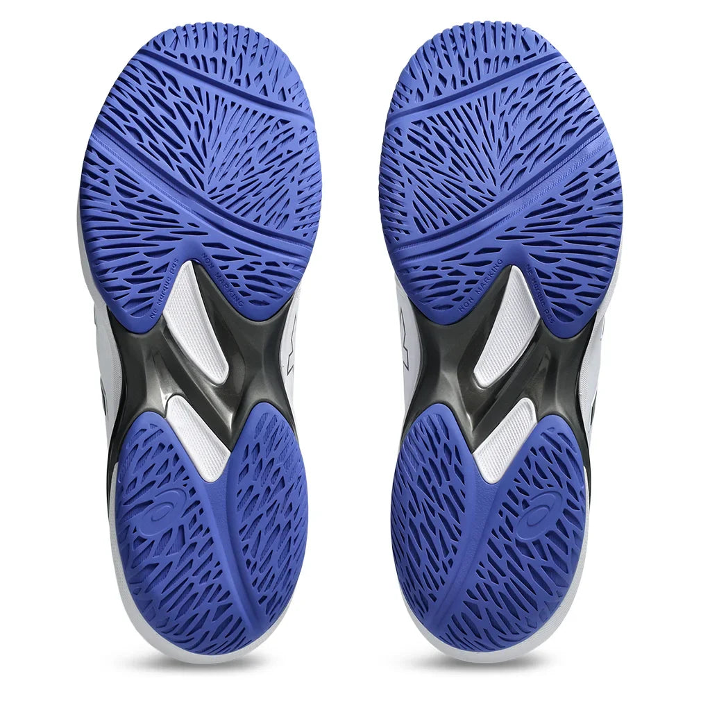 Men`s Solution Swift FF 2 Tennis Shoes White and Dark Cobalt Footwear Asics