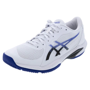 Men`s Solution Swift FF 2 Tennis Shoes White and Dark Cobalt Footwear Asics