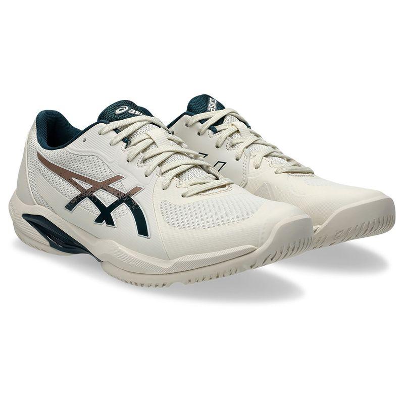 Men`s Solution Swift FF 2 Tennis Shoes Birch and Saxon Green Footwear Asics