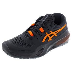 Men`s GEL-Resolution X Tennis Shoes Black and Shocking Orange Footwear Asics