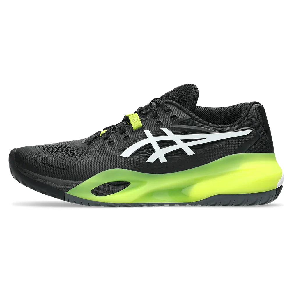 Men`s GEL-Resolution X Tennis Shoes Black and White Footwear Asics