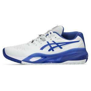 Men`s GEL-Resolution X Tennis Shoes White and Dark Cobalt Footwear Asics
