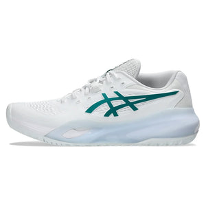 Men`s GEL-Resolution X Tennis Shoes White and Pitch Green Footwear Asics
