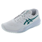 Men`s GEL-Resolution X Tennis Shoes White and Pitch Green Footwear Asics