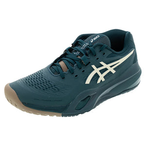 Men`s GEL-Resolution X Tennis Shoes Saxon Green and Birch Footwear Asics