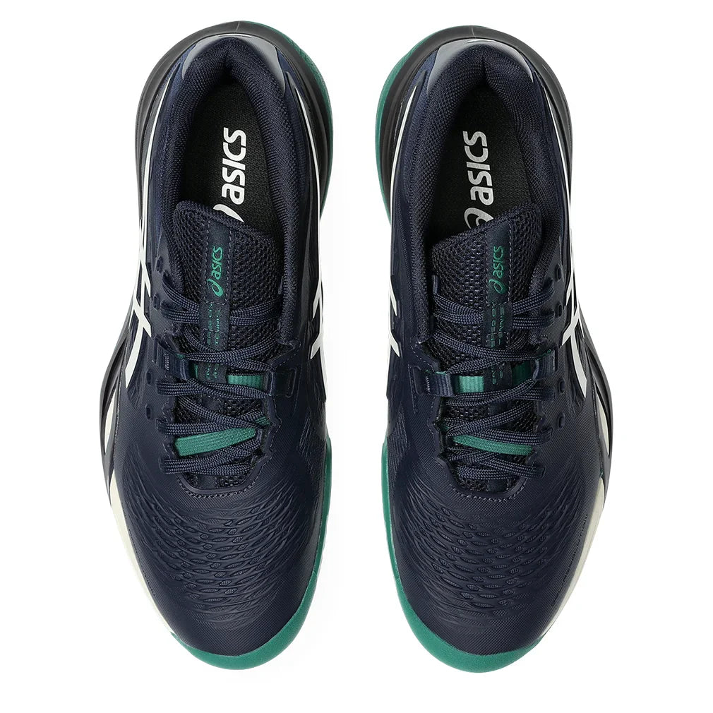Men`s GEL-Resolution X Tennis Shoes Midnight and Cream Footwear Asics