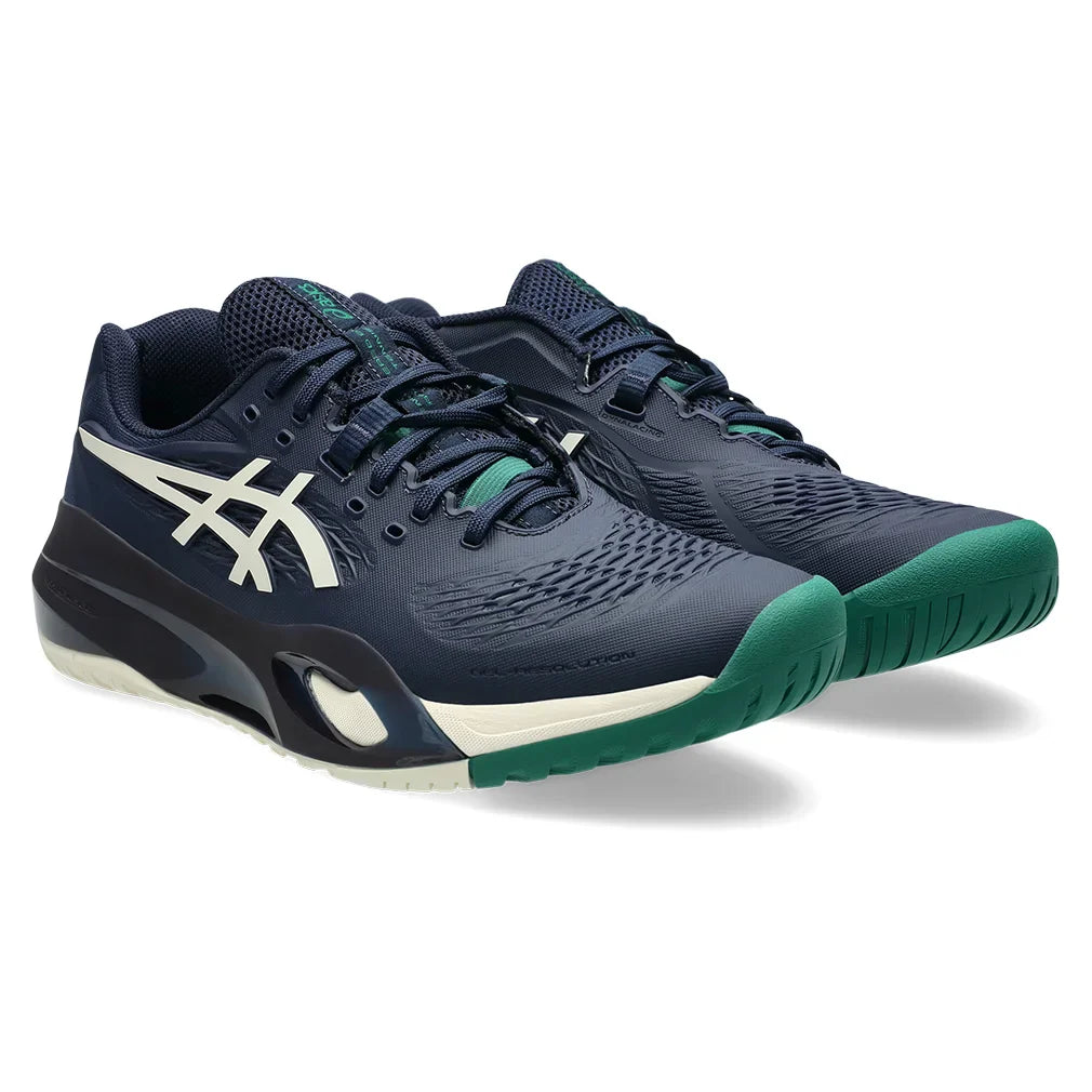 Men`s GEL-Resolution X Tennis Shoes Midnight and Cream Footwear Asics
