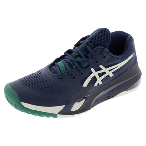 Men`s GEL-Resolution X Tennis Shoes Midnight and Cream Footwear Asics