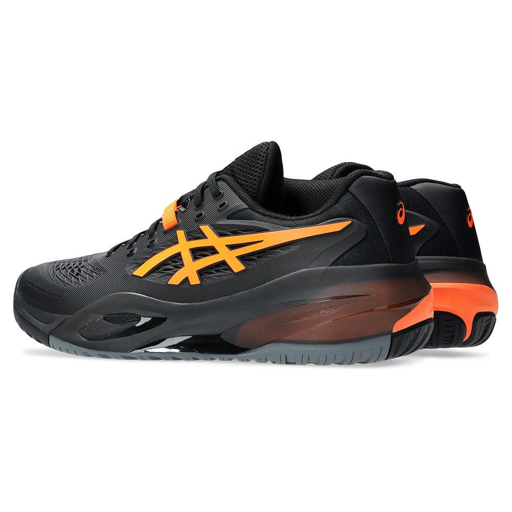Men`s GEL-Resolution X Tennis Shoes Black and Shocking Orange Footwear Asics