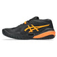 Men`s GEL-Resolution X Tennis Shoes Black and Shocking Orange Footwear Asics