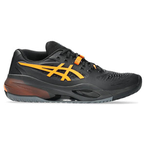 Men`s GEL-Resolution X Tennis Shoes Black and Shocking Orange Footwear Asics